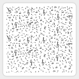 Sheet Music Notes Pattern Sticker